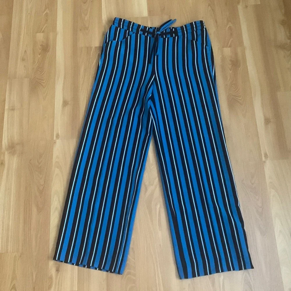INC Blue Striped Pants | Size S - Picture 1 of 3